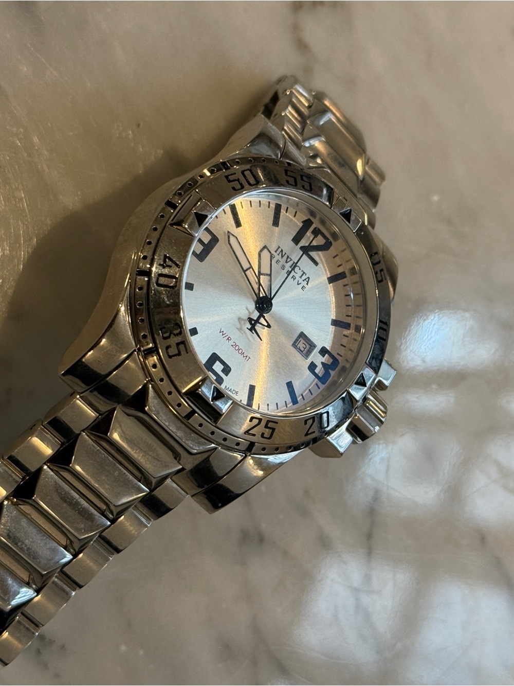 INVICTA Silver Stainless Steel Men's Sport Watch